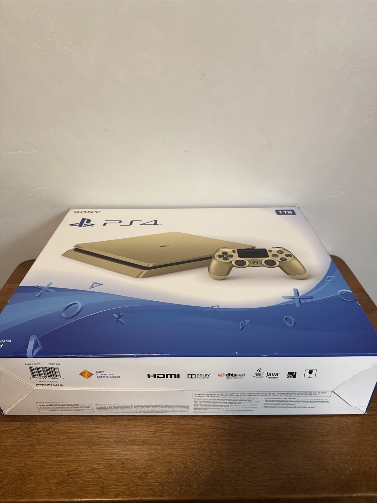 Sony PlayStation 4 Slim Limited Edition 1TB Console -Gold Complete In Box Bundle