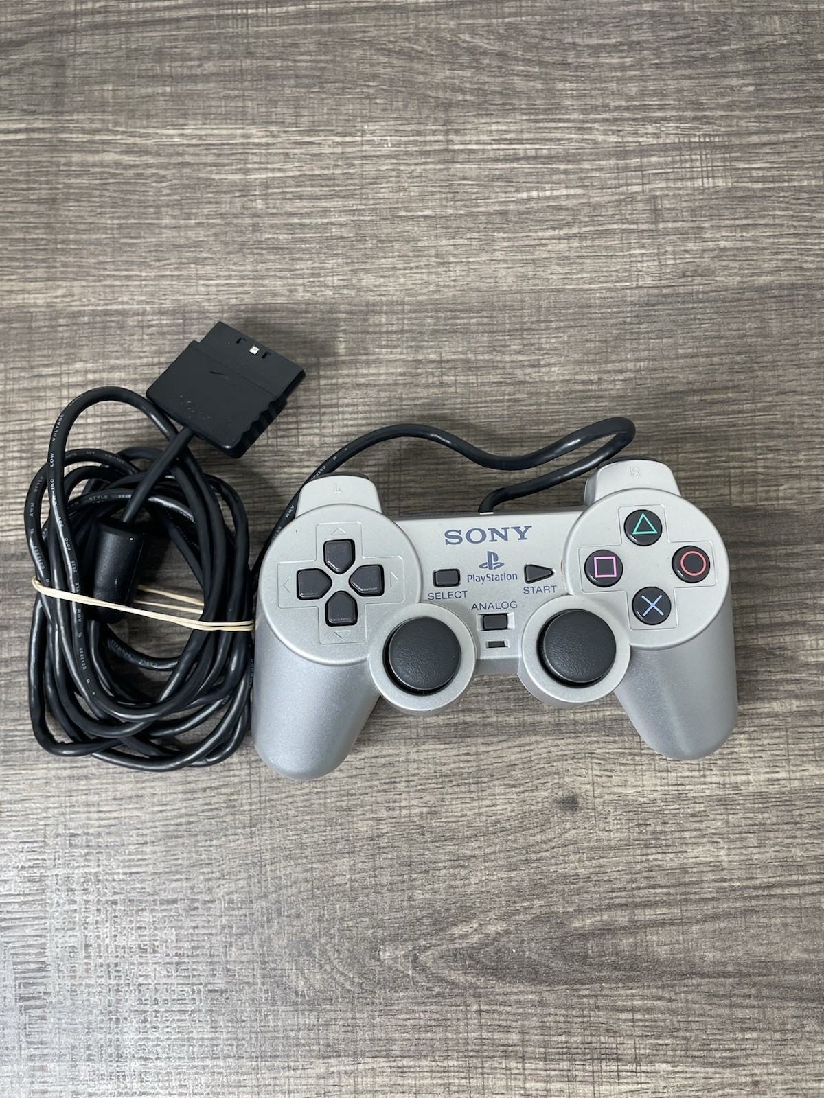 Sony PlayStation 2 PS2 Slim Console Silver With Matching Two Controllers