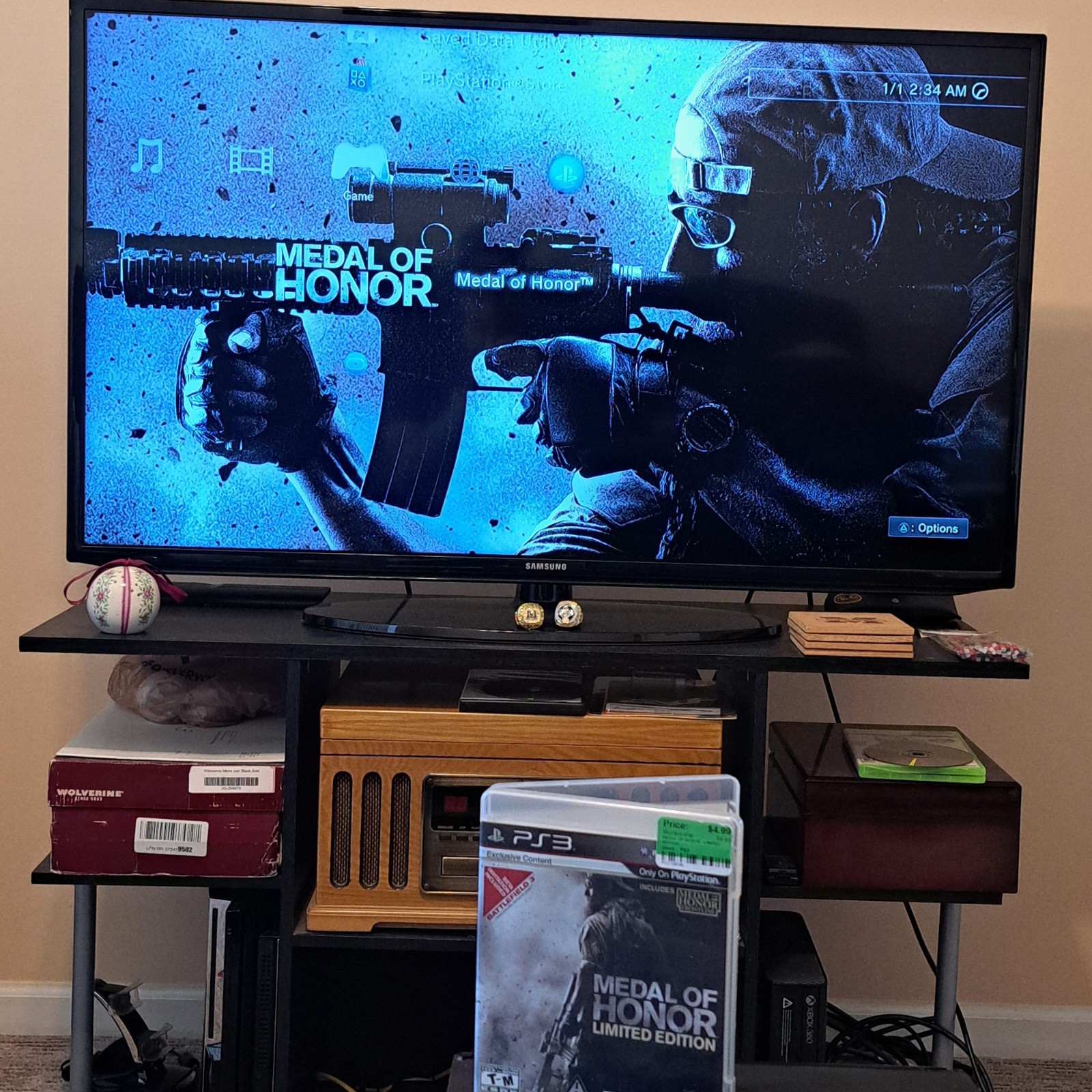 ✅ Sony PlayStation 3 PS3 Super Slim 250GB 4001b Console w/ 3 Games, Controller ✅