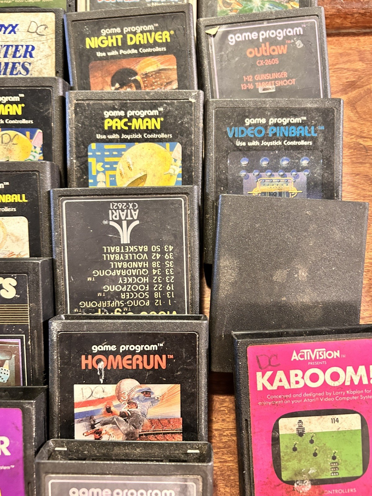 Lot Of 2 6 Atari Games. For 7800 ProSystem Console controllers all original