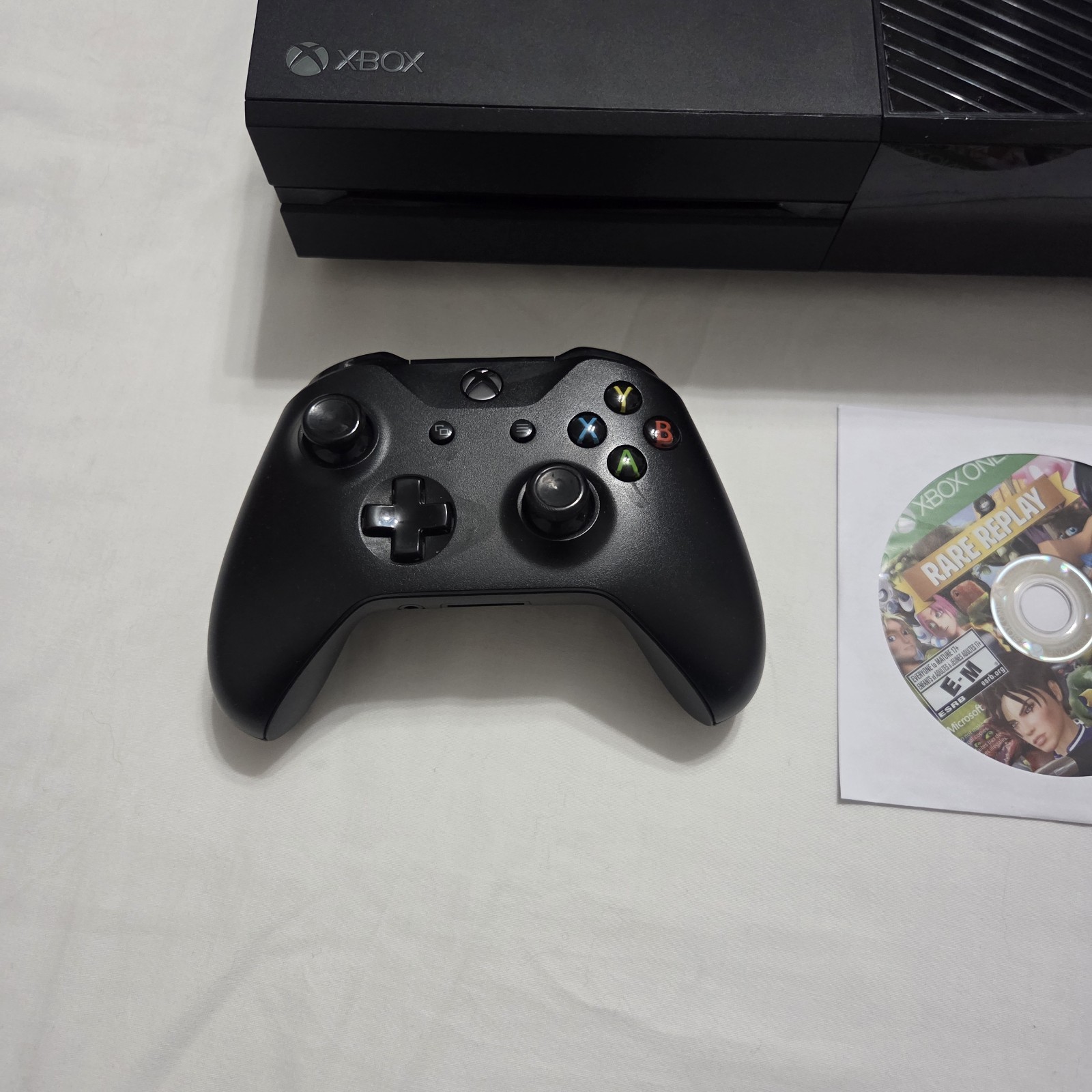 Xbox One Console Bundle w/ Controller, Cables, & 4 Games – Tested Working – READ
