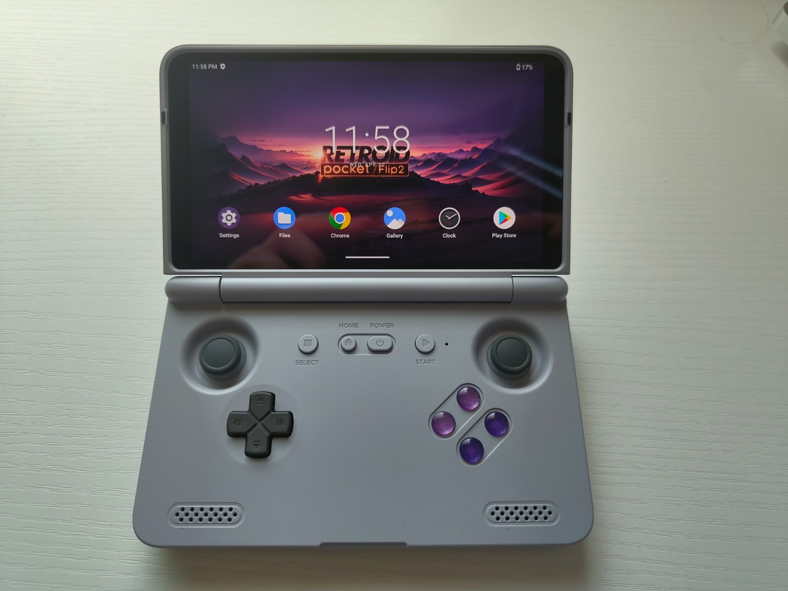 Retroid Pocket Flip 2 Handheld System SNES Custom Buttons And Sticker