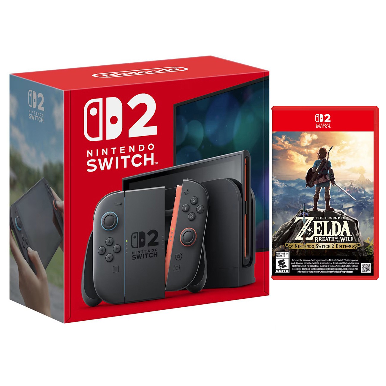 Nintendo Switch 2 Console with Legend of Zelda Breath of the Wild Bundle