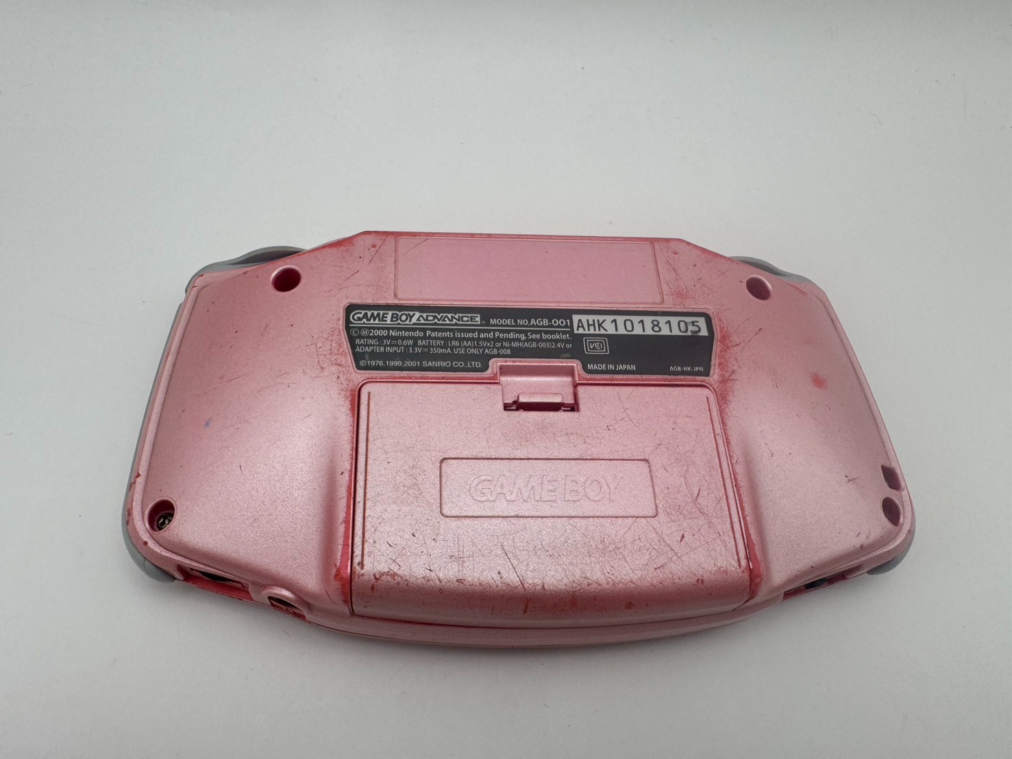 Nintendo Game Boy Advance Hello Kitty Pink Limited Edition GBA TESTED JAPAN 15+
