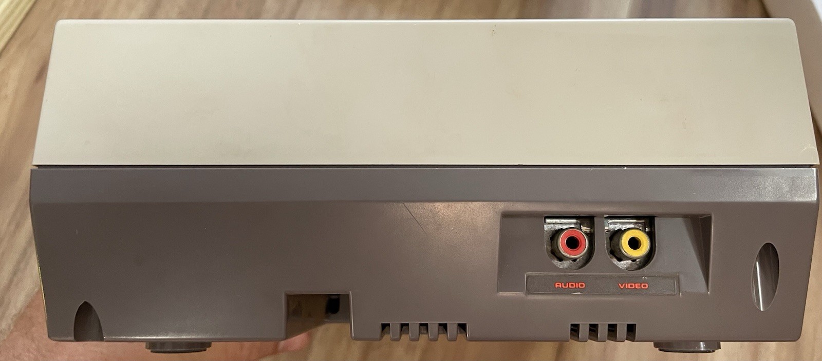 Nintendo NES Action Set Console In Box Tested 1985 Orange Zapper Tetris Vintage