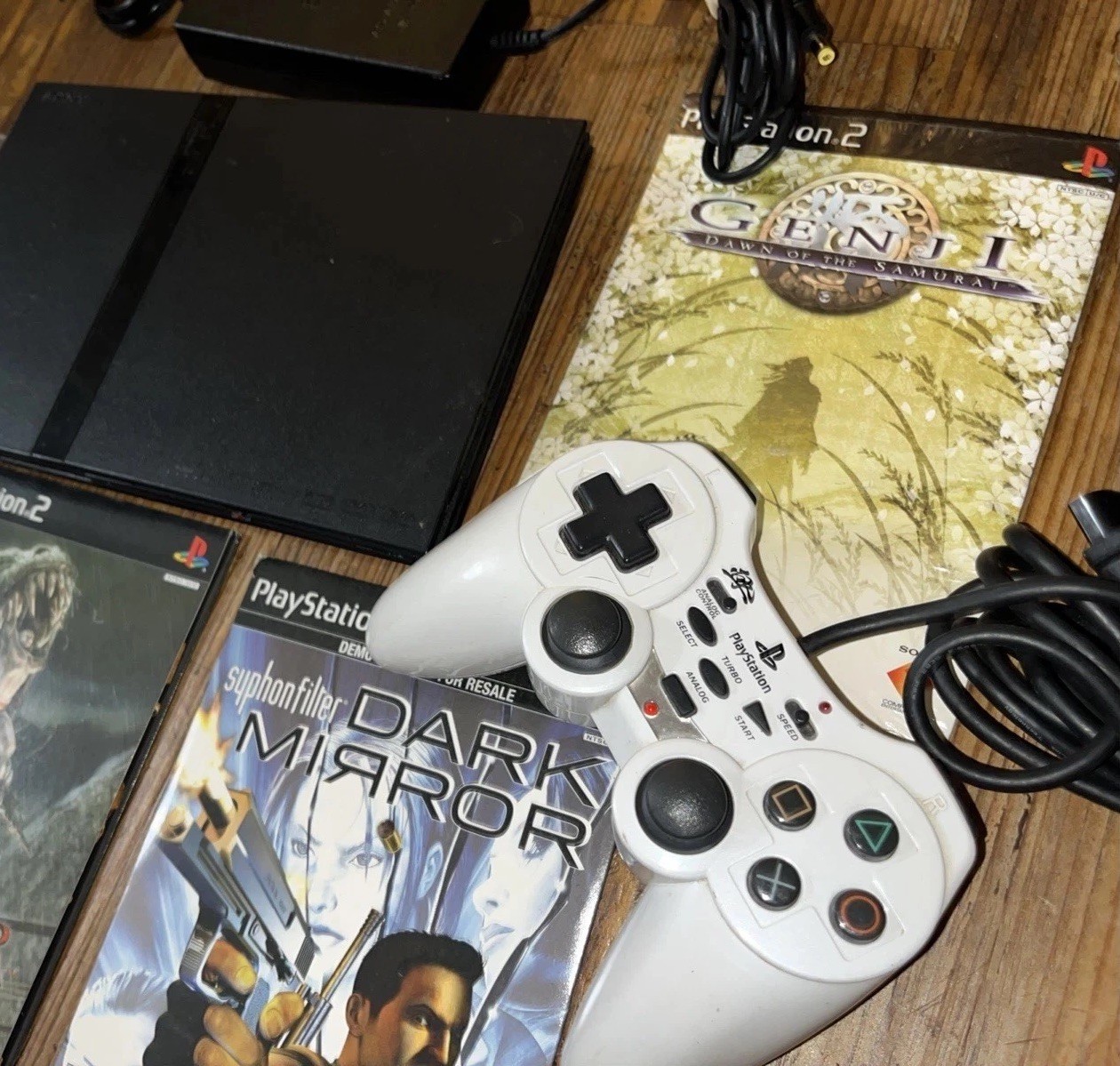 PlayStation 2 PS2 Slim SCPH-70012 TESTED w/ RARE Controller + Demo Discs