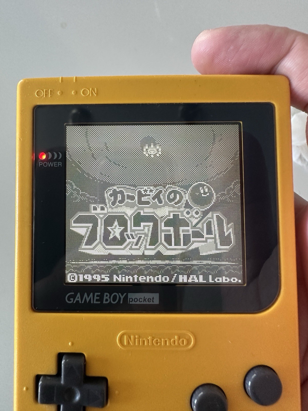 Nintendo Game Boy Pocket MGB-001 – Yellow – OEM Shell IPS Great Condition