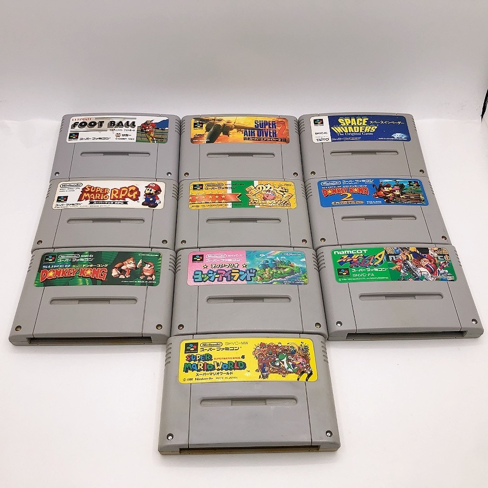 Nintendo Super Famicom Console SFC SNES 10 Games Bundle NTSC-J Japan Tested