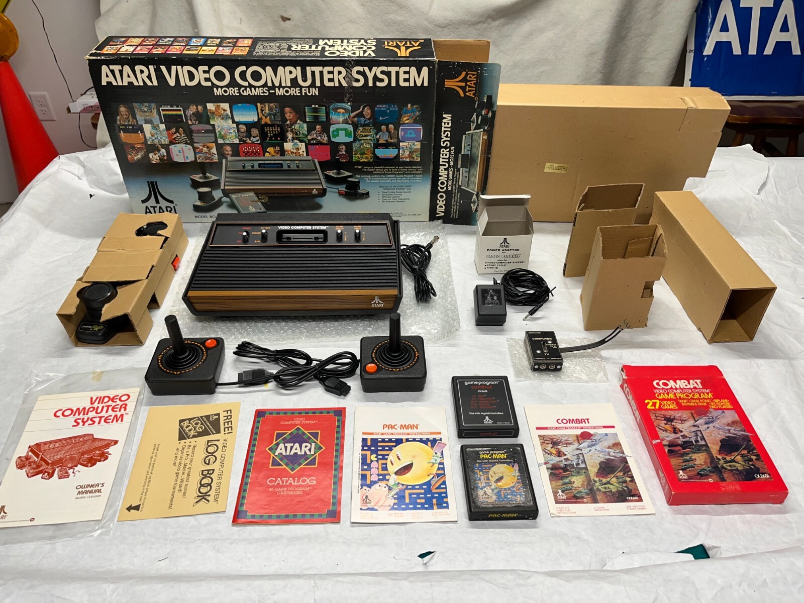 NOS 1982 ATARI VCS CX2600A 4 Switch Console System NEW Original Package OPEN BOX