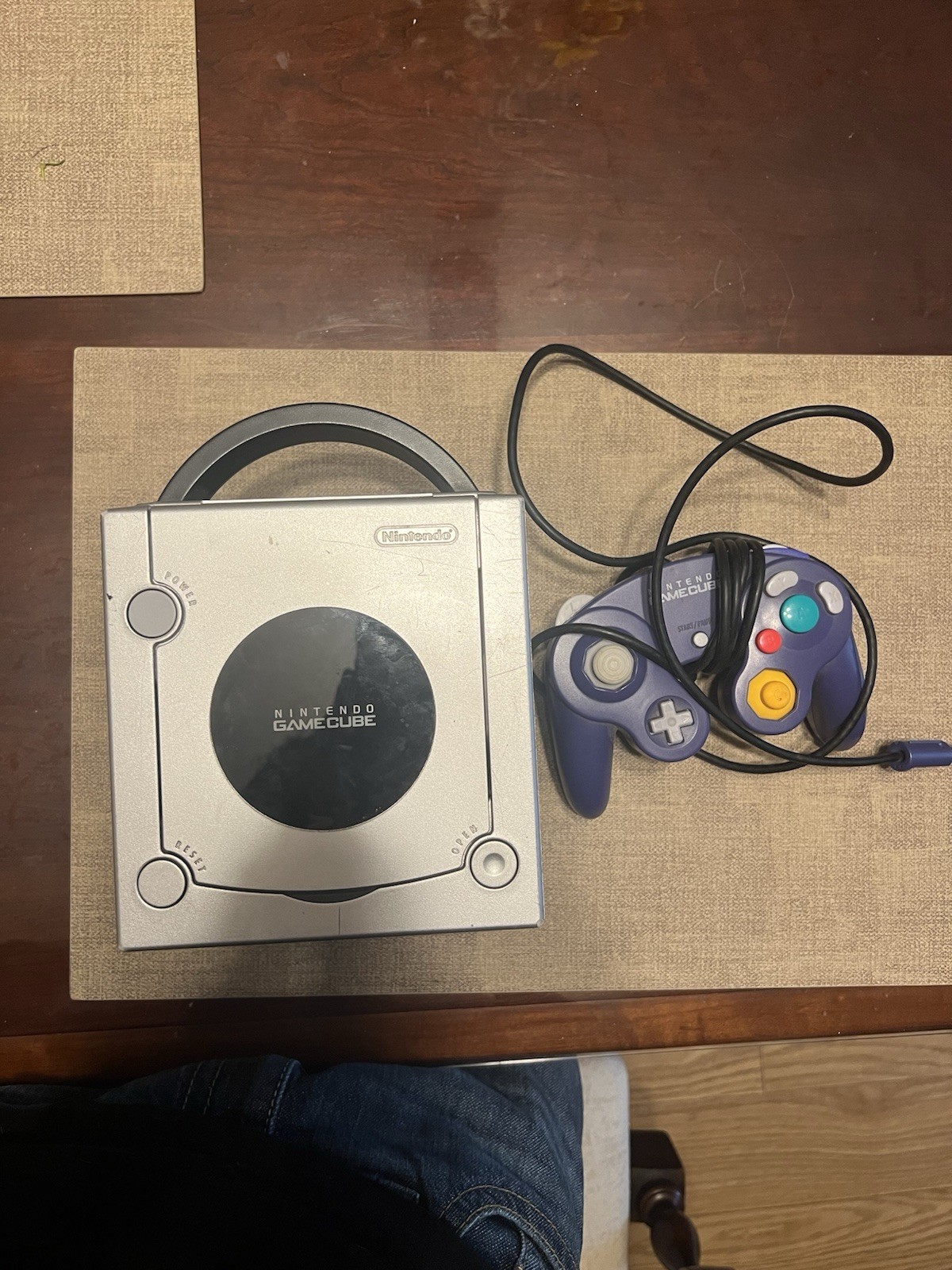 Nintendo GameCube DOL-001 Silver Console w/ Wired Controller, NTSC-U/C