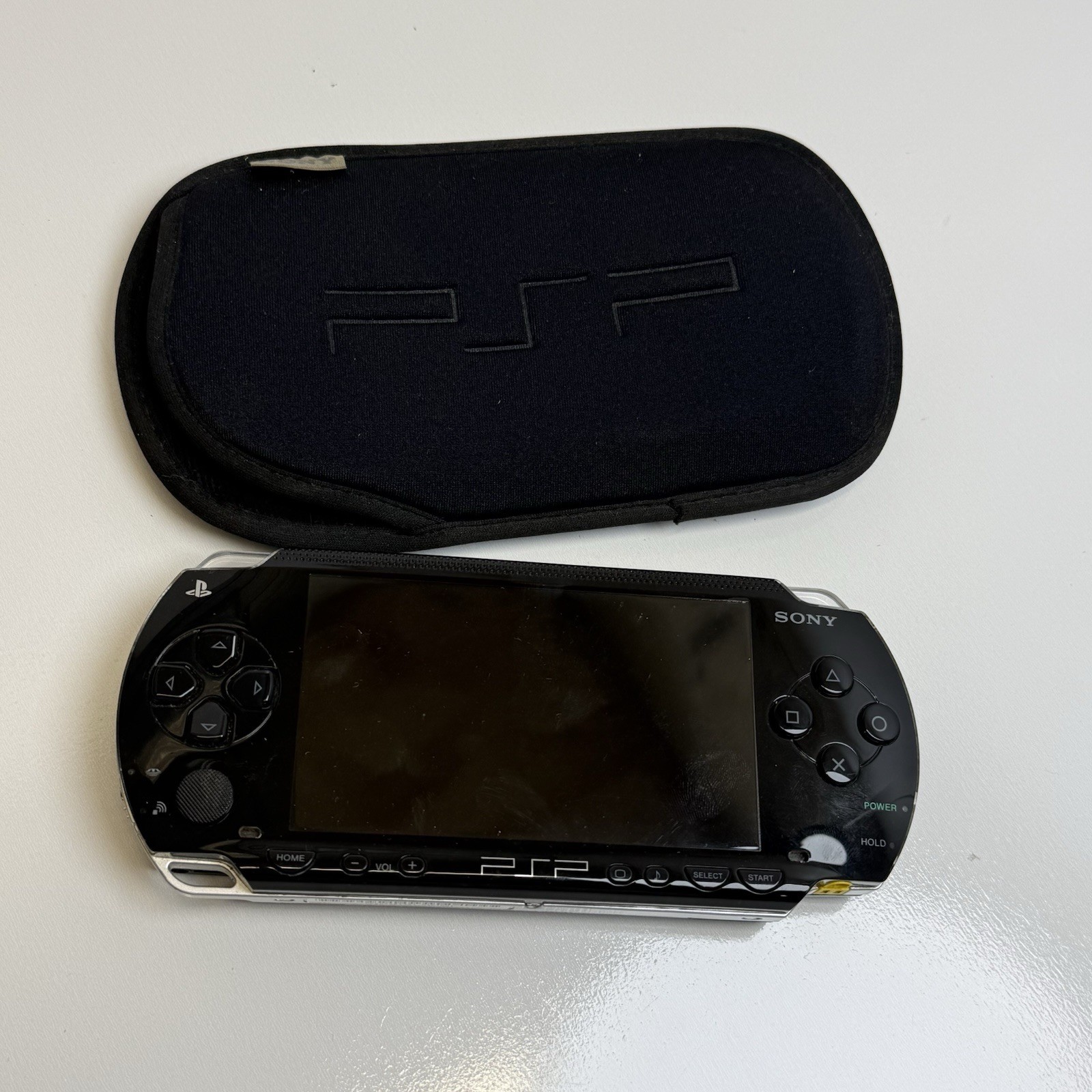 Sony PSP-1001 Black Handheld Console Only – Works – No Charger