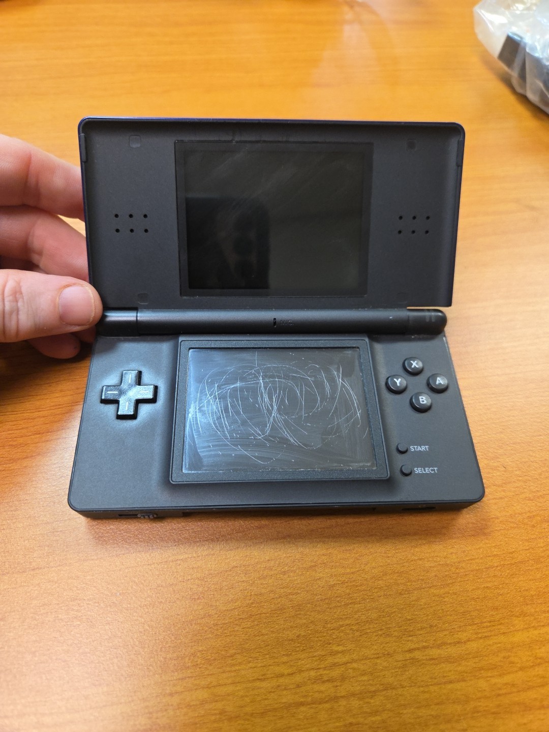 Nintendo DS Lite Cobalt Used Good Condition Tested But No Charger Included