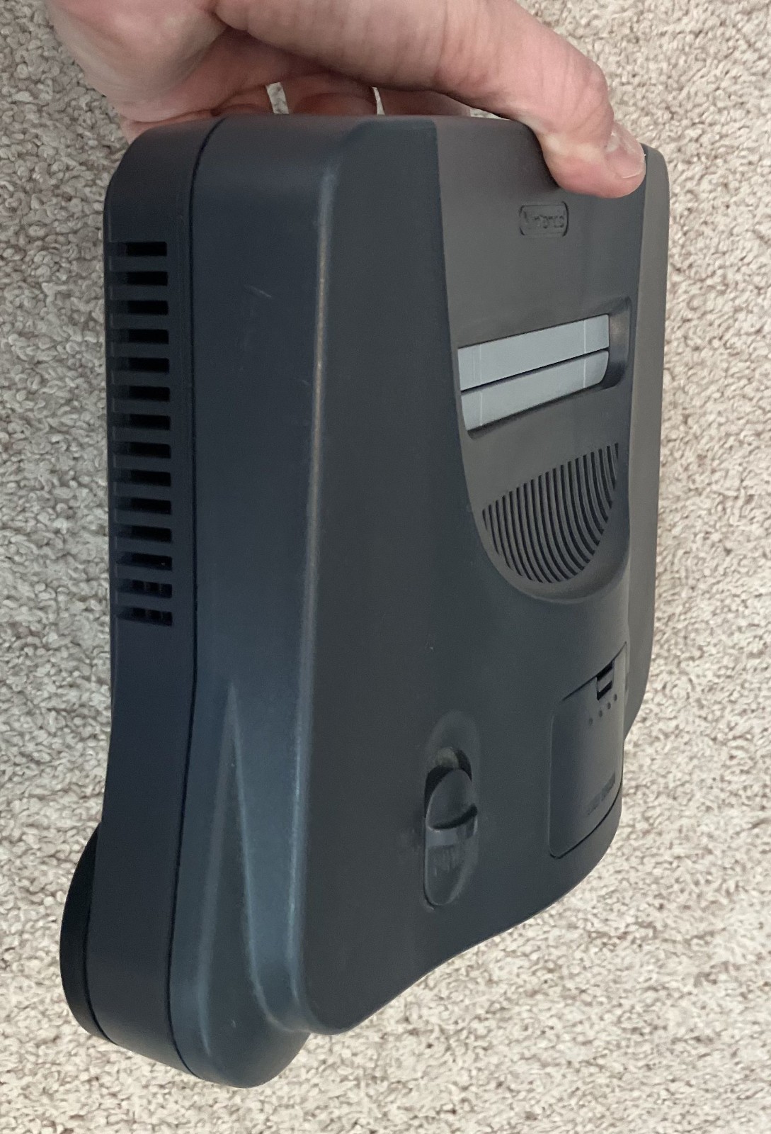 Charcoal Gray Nintendo 64 Video Game Console & Hookups, Controller NUS-001(USA)