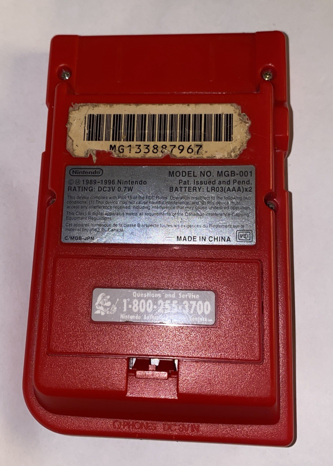 Nintendo Game Boy Pocket – Red