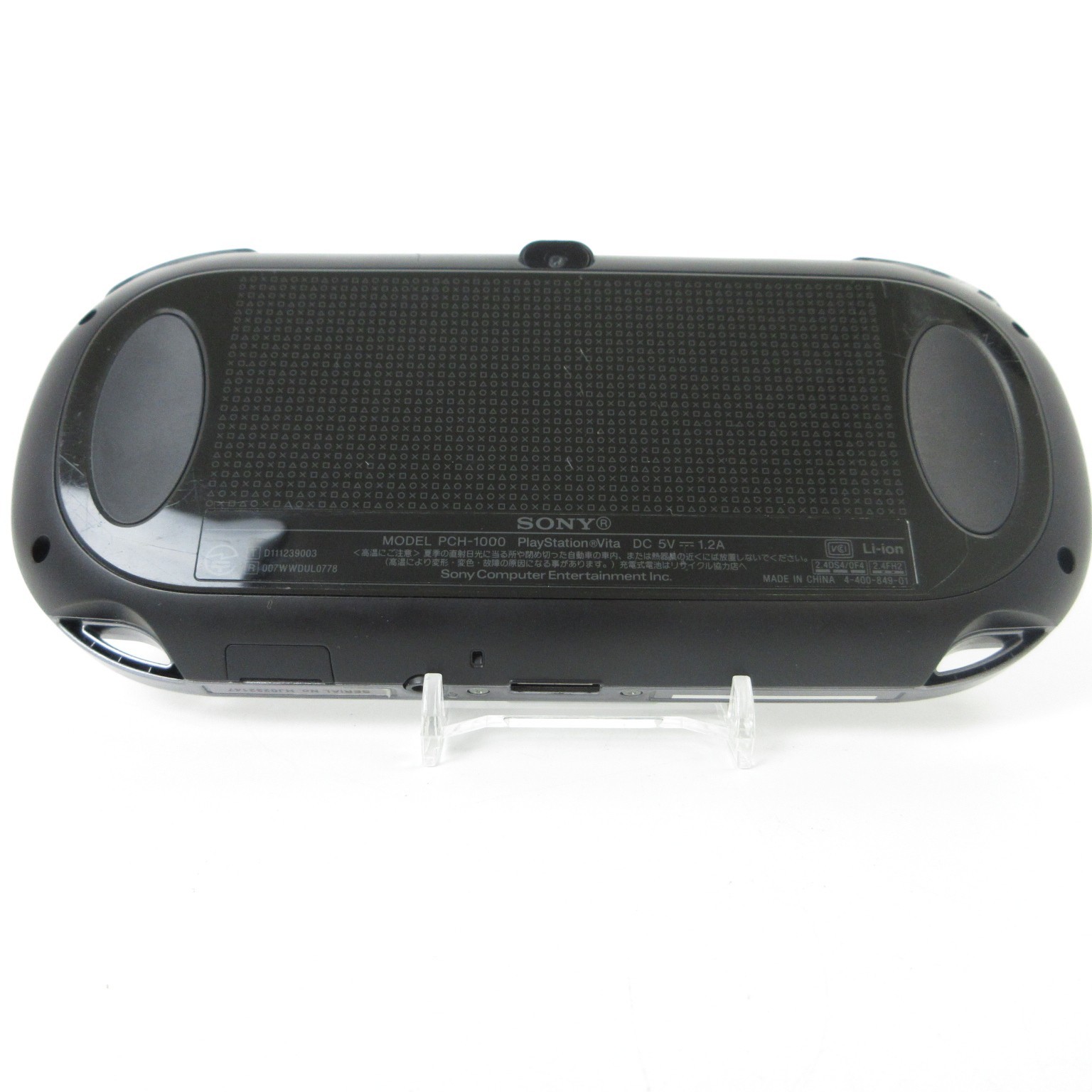 【Very Good】Sony PS Vita PCH-1000 Crystal Black Wi-Fi Model Console only #RET0517