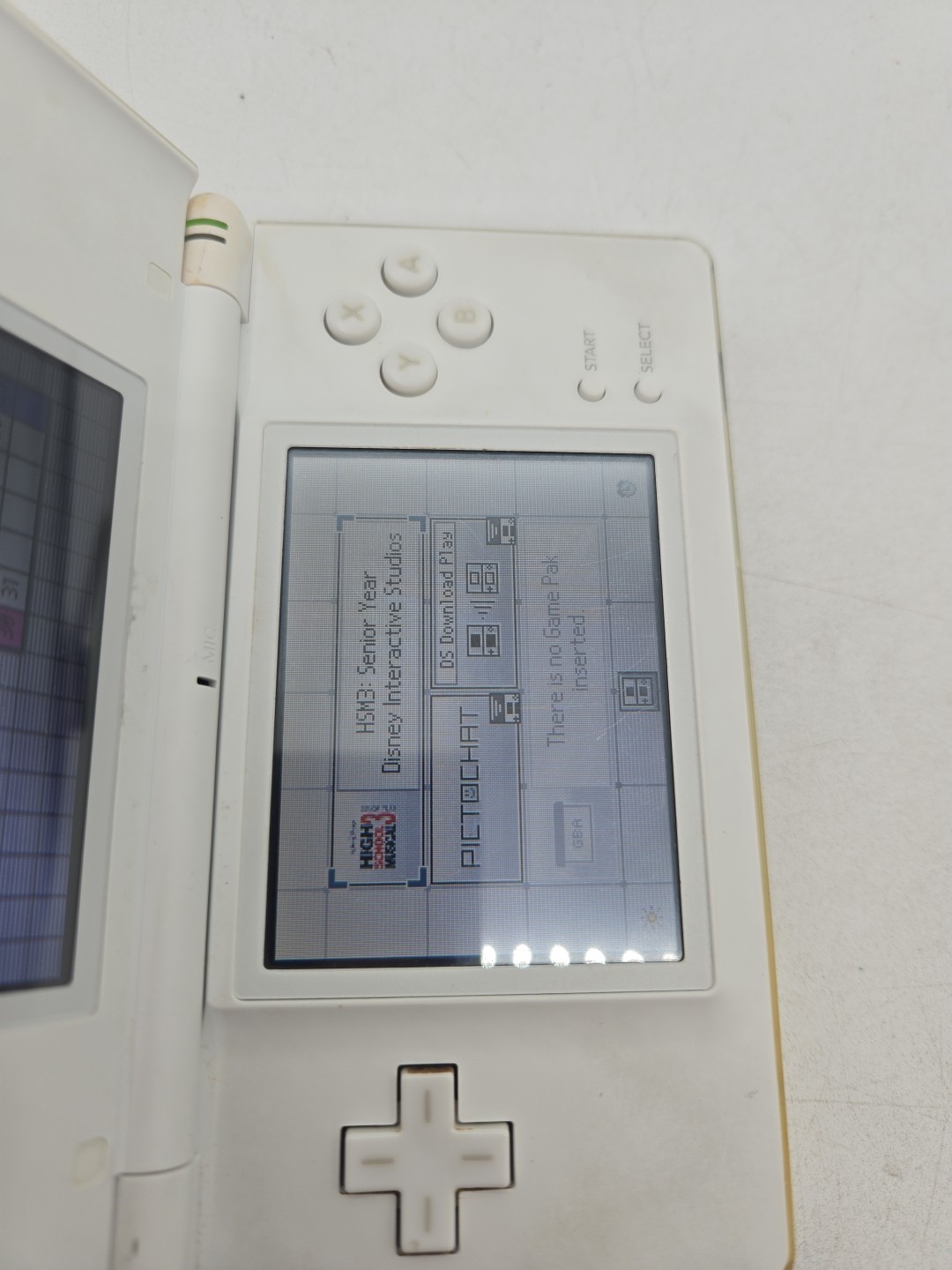 Nintendo DS Lite Polar White Handheld System Bundle Charger Game Stylus Clean!!!