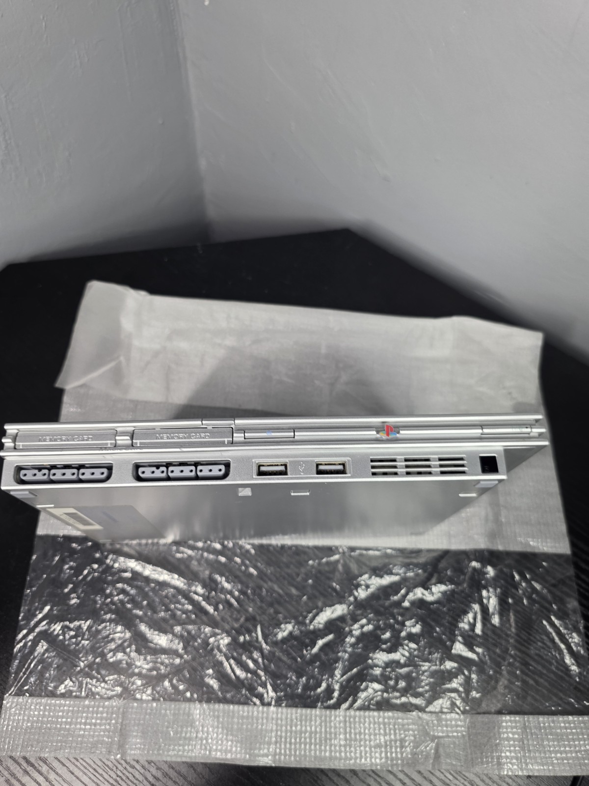 PS2 Slim Satin Silver PLAYSTATION 2 Console SCPH-77001 (Read DESCRIPTION)