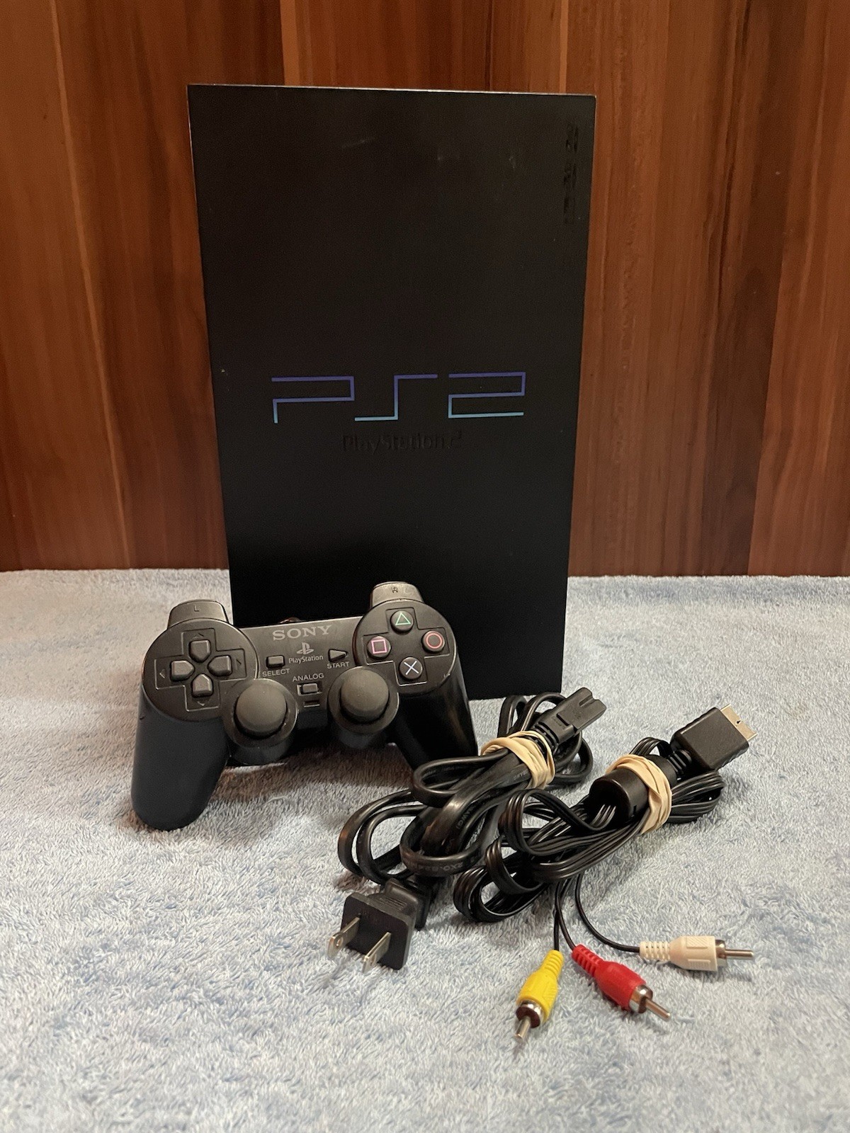 Sony PlayStation 2 PS2 Fat Console Bundle w/ Controller & 8MB Card Tested Works