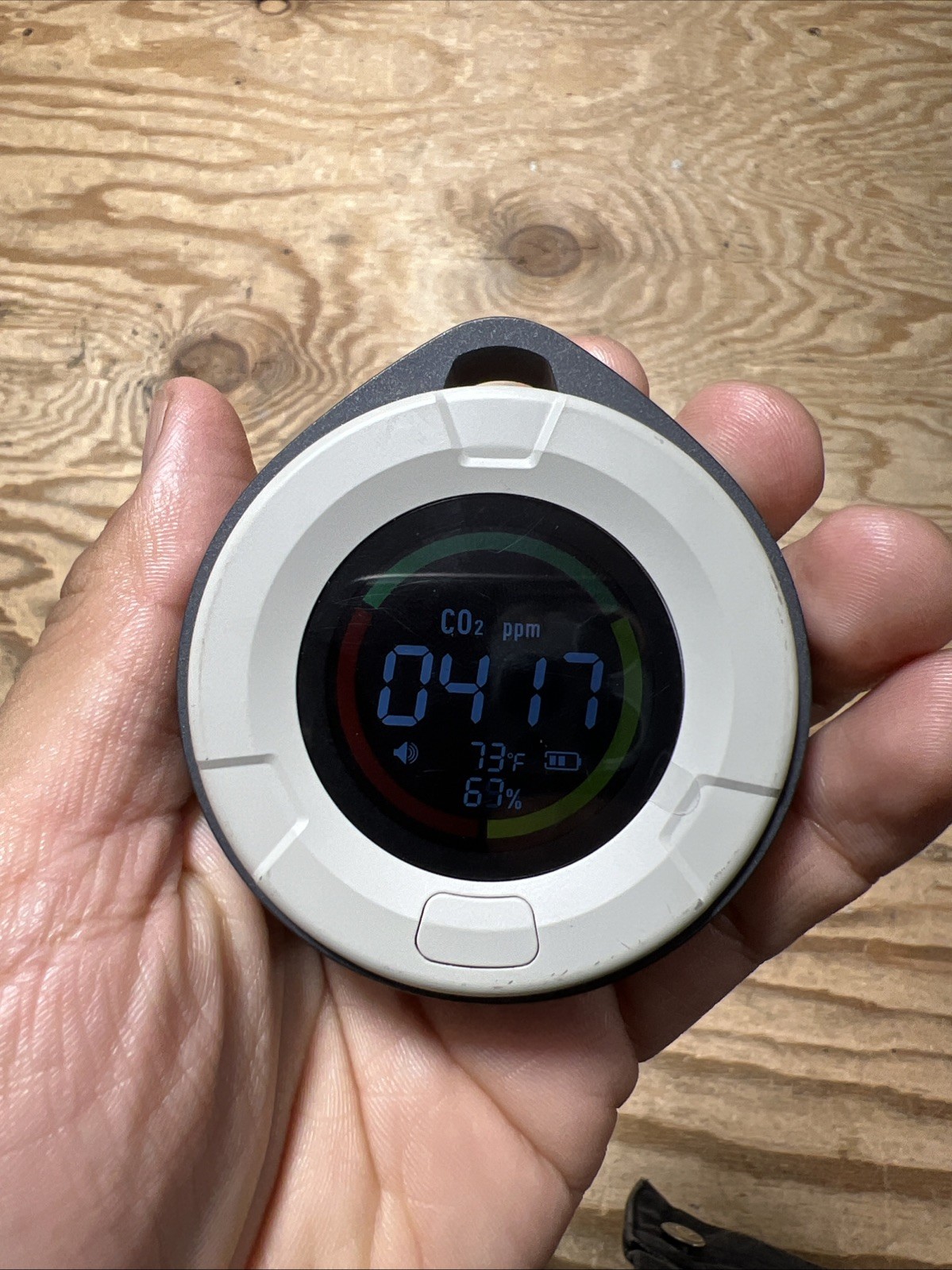 DS-100PRO Portable CO & CO2 Detector for Travel, 4-In-1 Magnetic Carbon