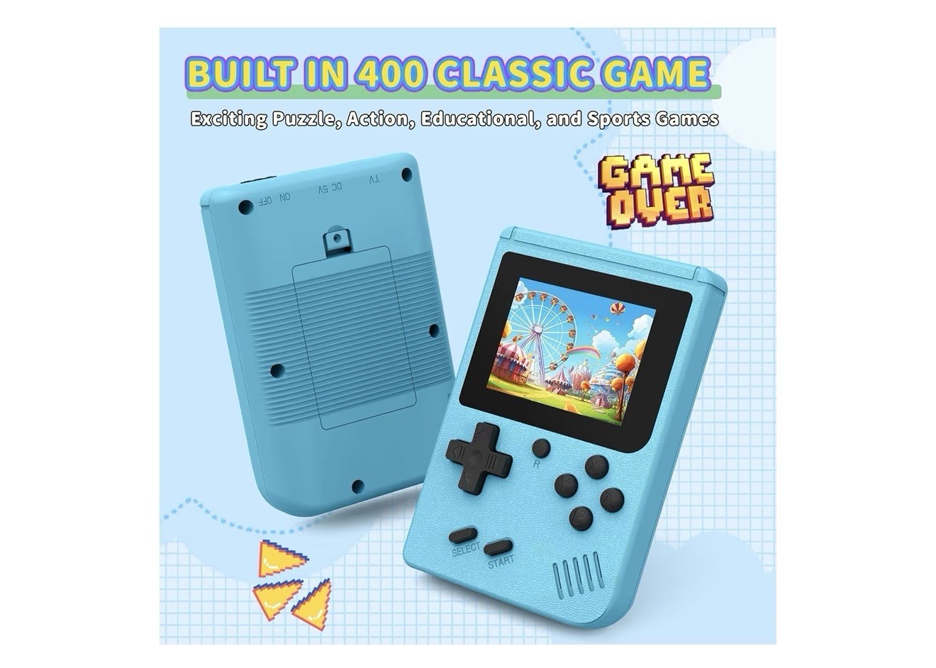 Retro Gaming Console Portable Console with 3.0 in IPS Screen 400 Classic Games