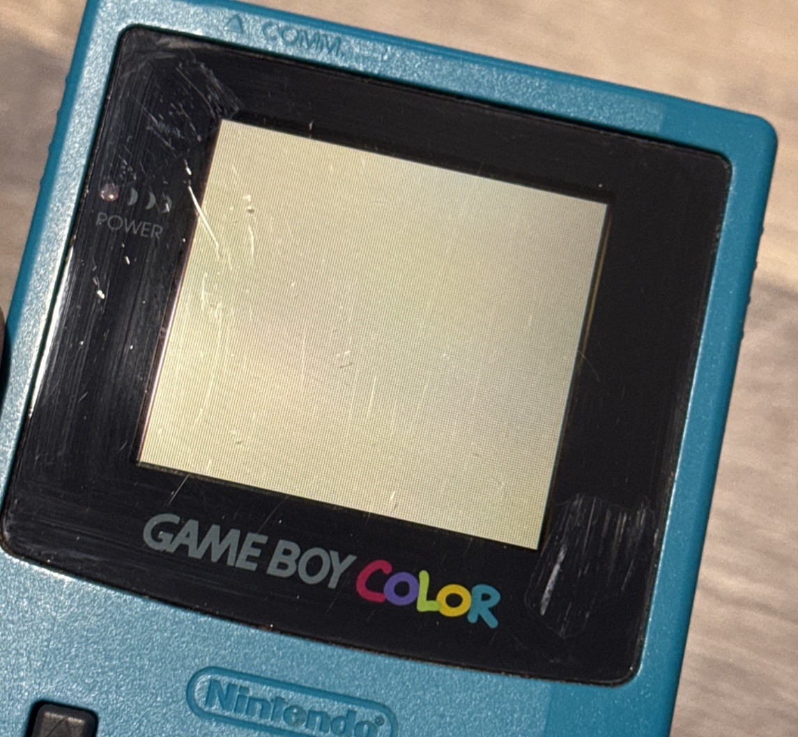 Nintendo Game Boy Color Teal CGB-001 1996 Authentic Tested GUC 100% Working