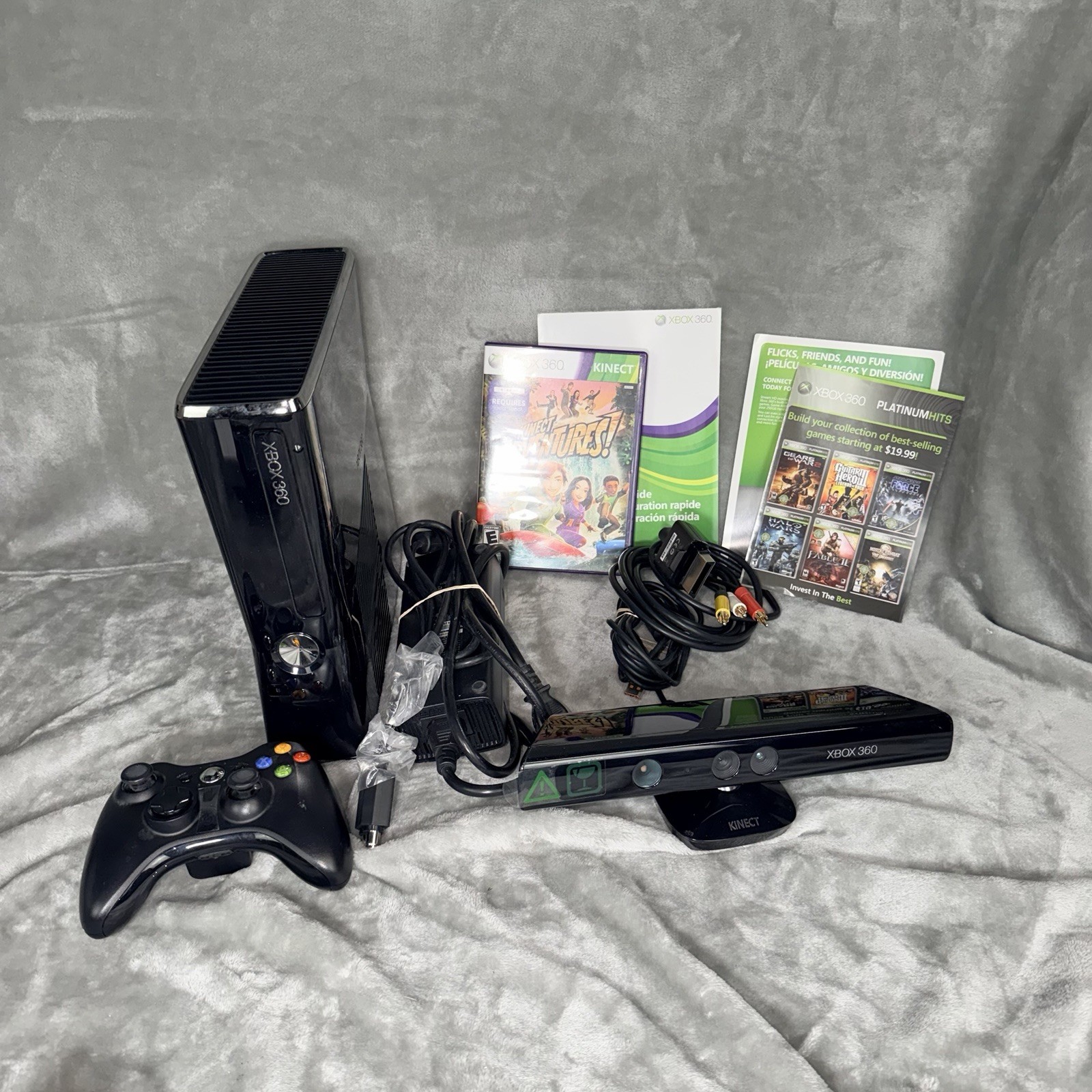 Vintage XBOX 360 Kinect Bundle Console Game 2000s Retro