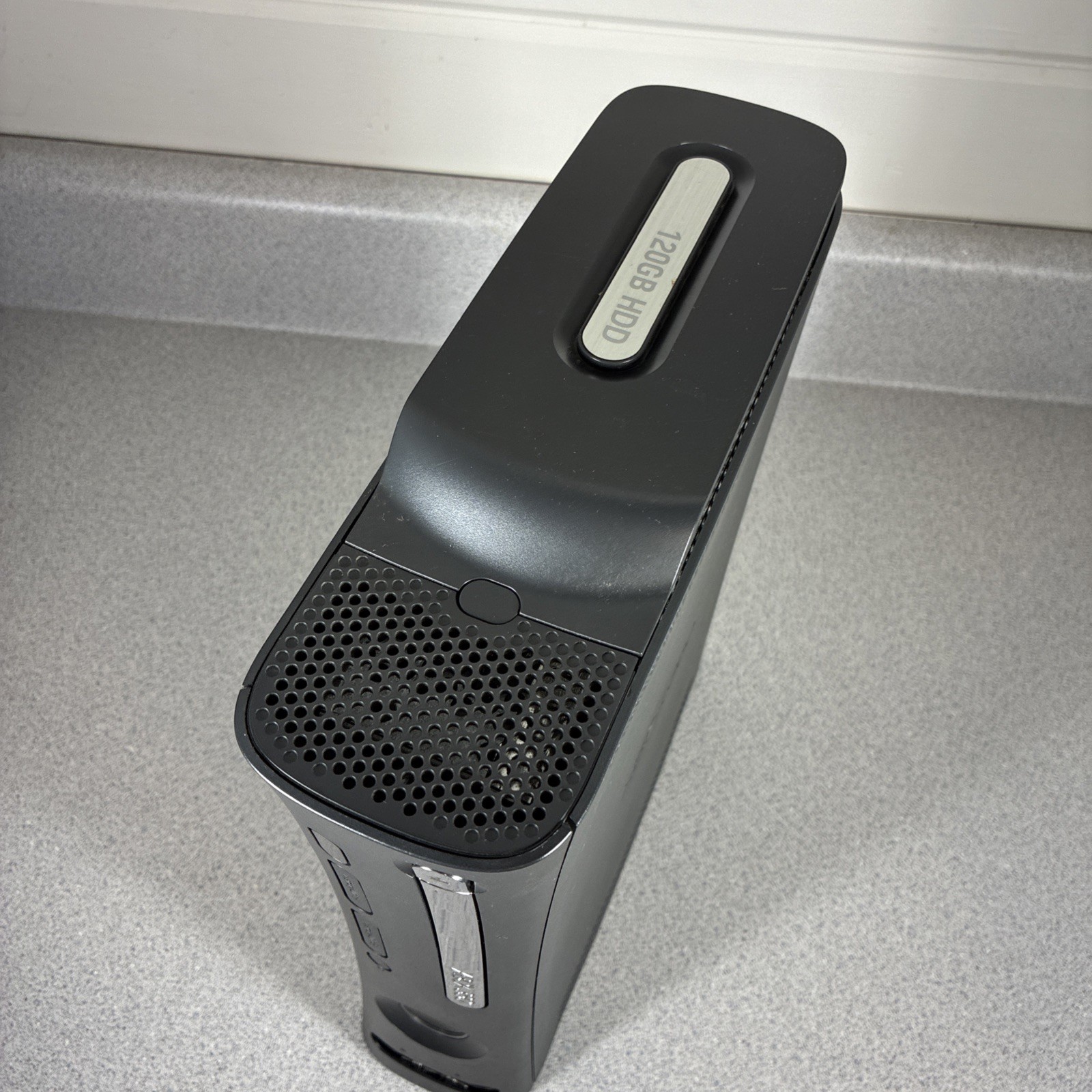 Microsoft Xbox 360 Elite Console Black 2009 Works Disc Tray Sticks Vtg Retro