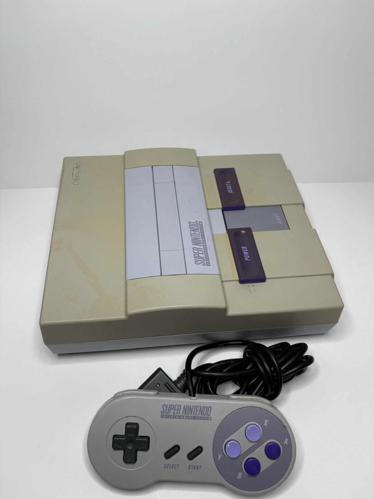 Super Nintendo (SNES) SNS-001 Console + 1 Controller Only -Tested