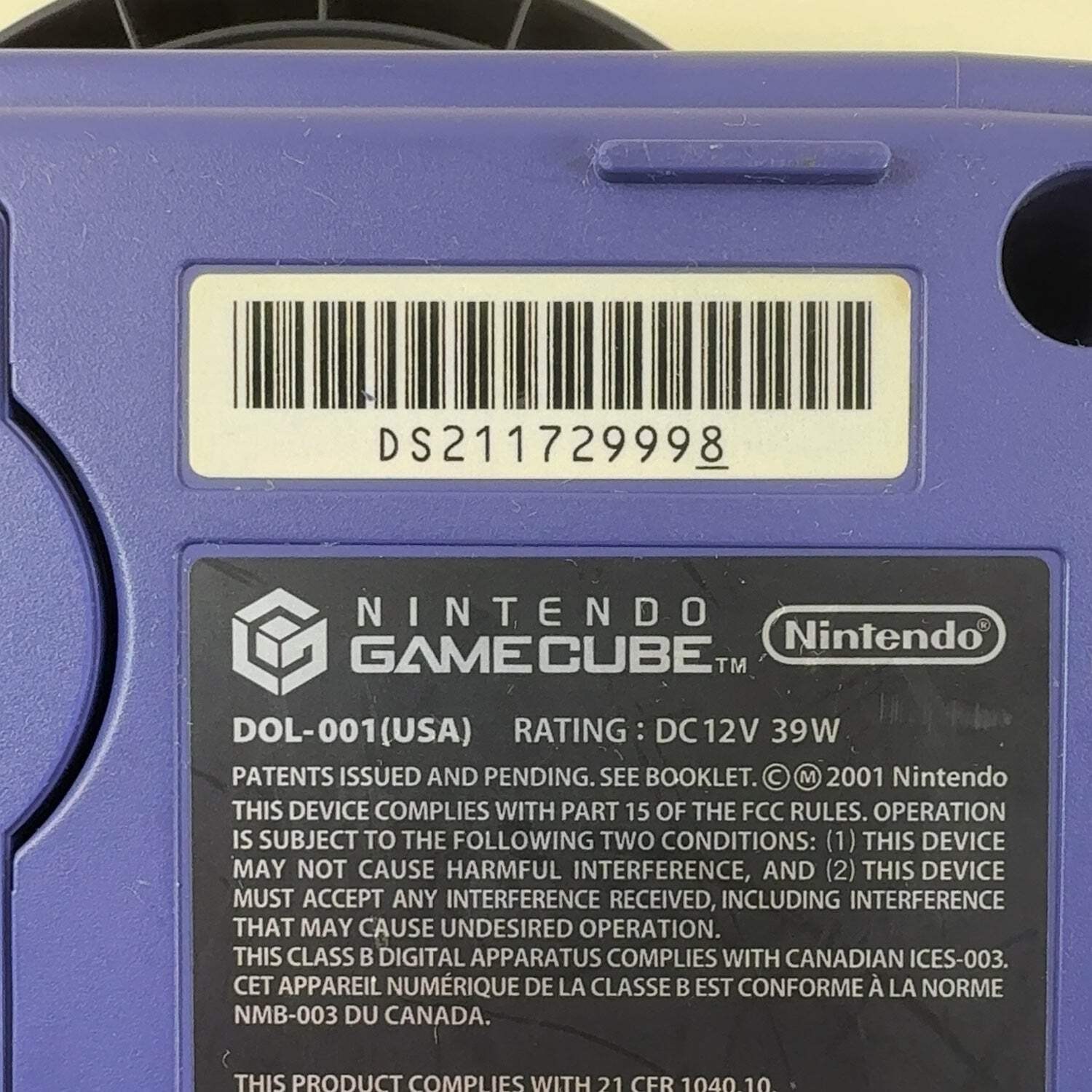 Nintendo GameCube Console Gaming System Only DOL-001 Indigo