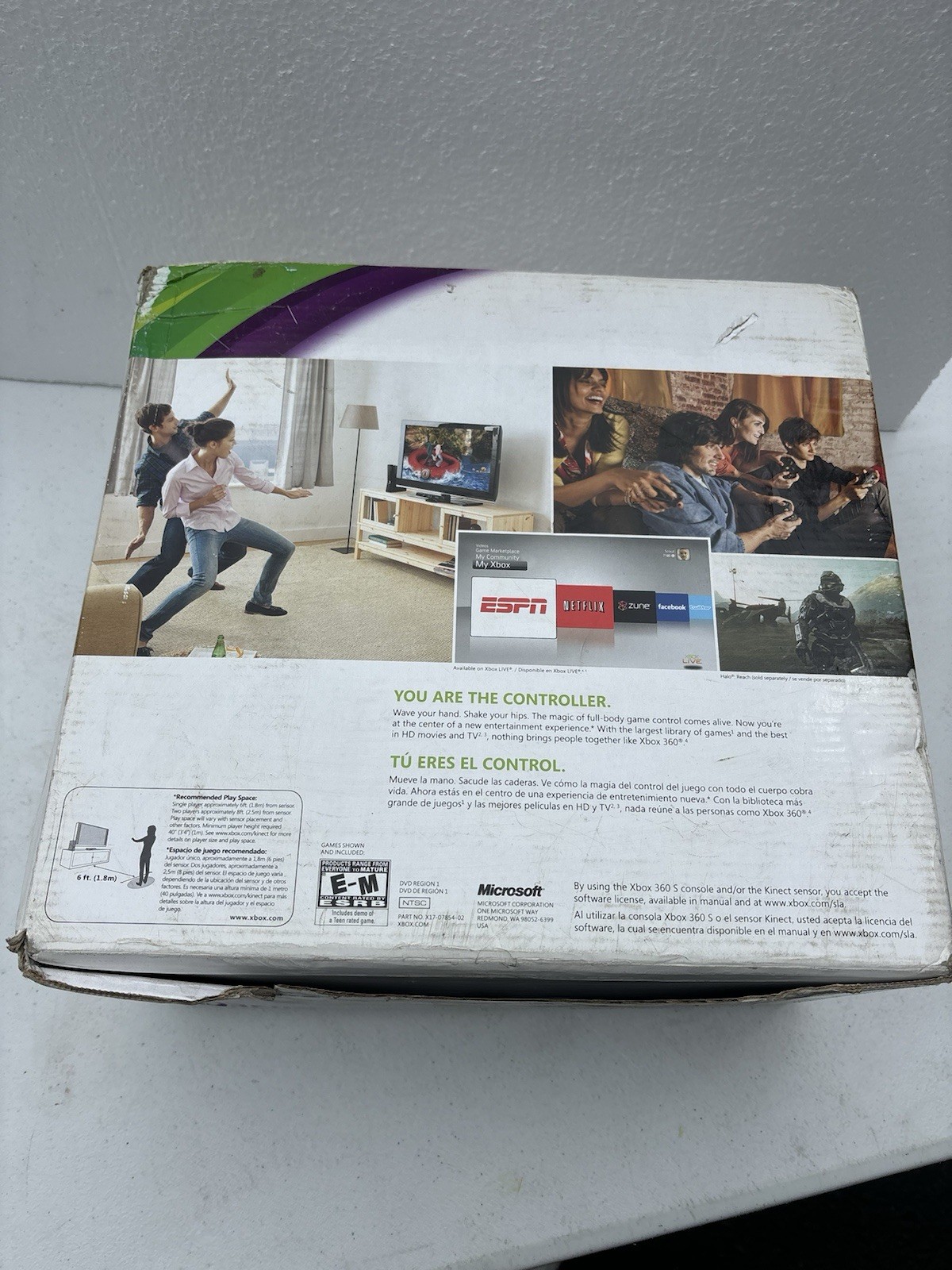 Microsoft Xbox 360 S Gaming Console and Kinect 4gb In Box Tested Look