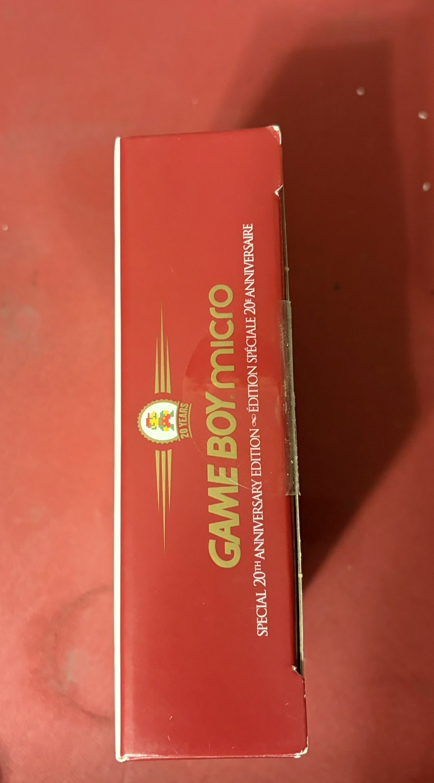 Nintendo Game Boy Micro – 20th Anniversary Edition Handheld System – Gold/Red