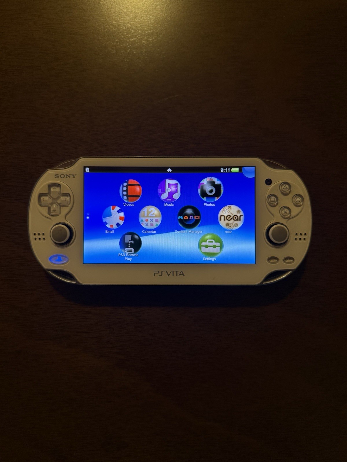 Sony PS Vita PCH-1000 OLED Crystal White Japanese Import w/ OEM Charger Tested