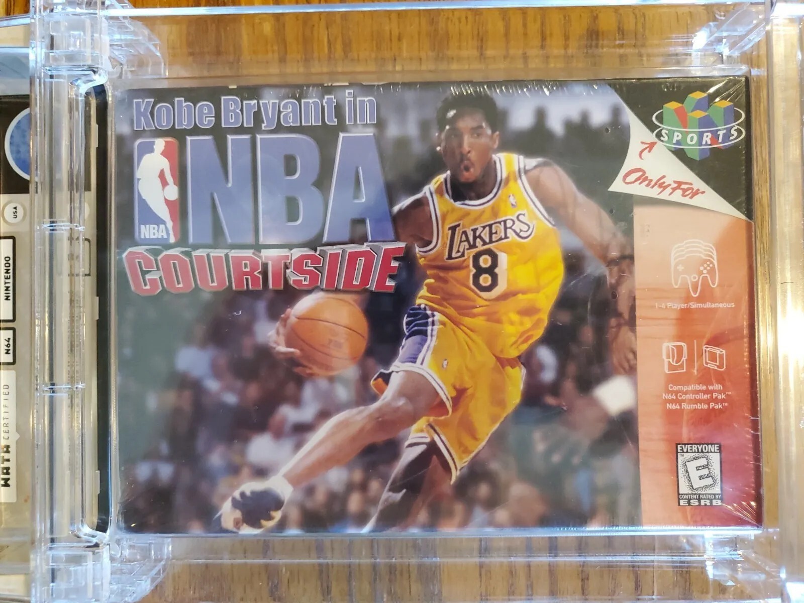 Kobe Bryant in NBA Courtside WATA 7.5 A Sealed Nintendo 64 N64 1998 NETFLIX SOON