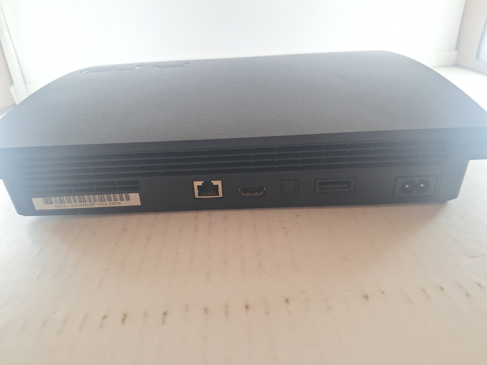 Sony PlayStation 3 – Slim Cech-2001A Black Console For Parts Or Repair