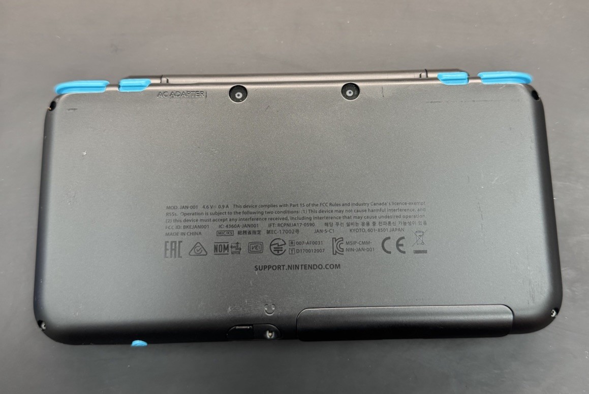 Nintendo 2DS XL JAN-001 Turquoise Black Handheld Game Console 🔒 Parental Lock🔒