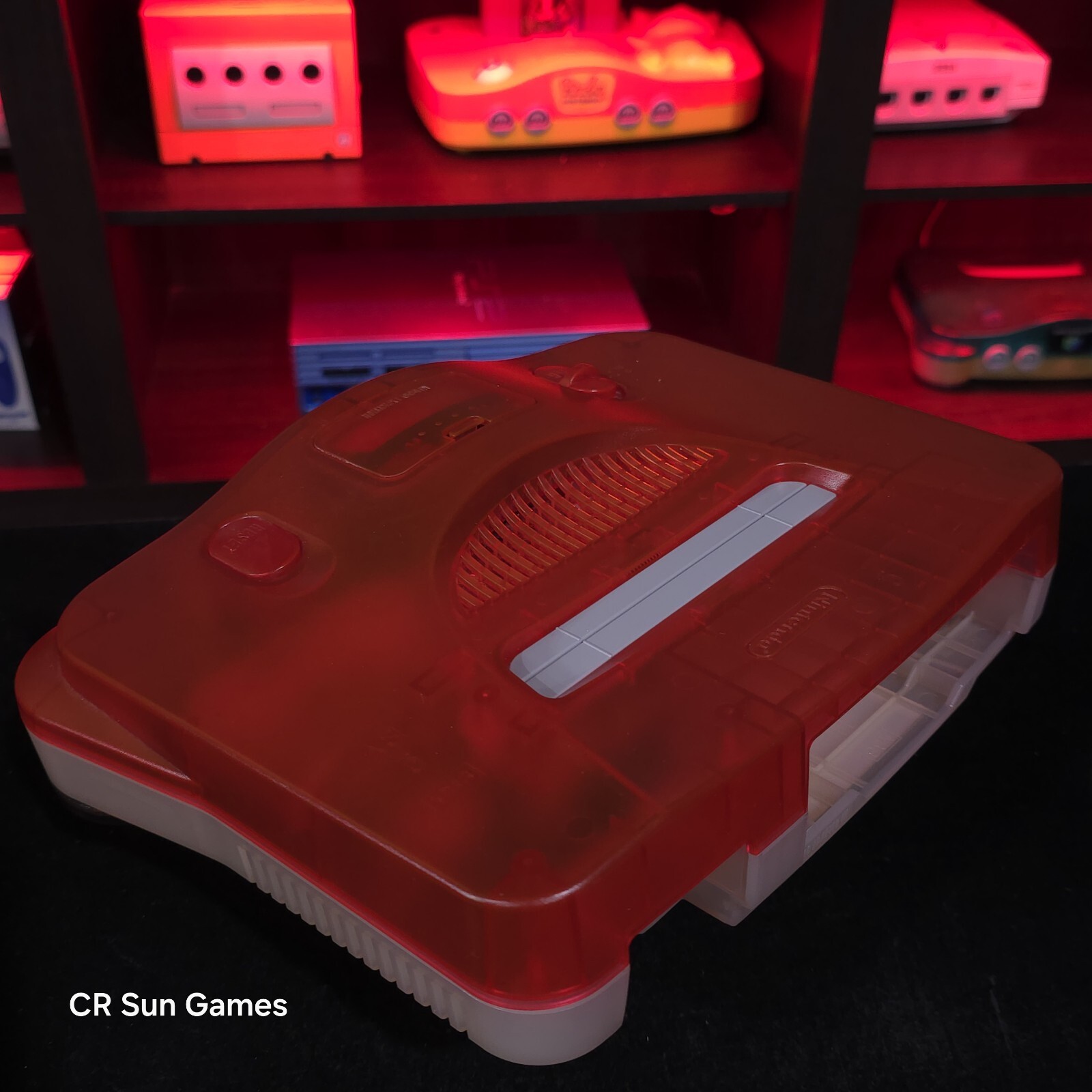 Nintendo 64 Console Watermelon Red and Clear N64 REGION FREE US Seller