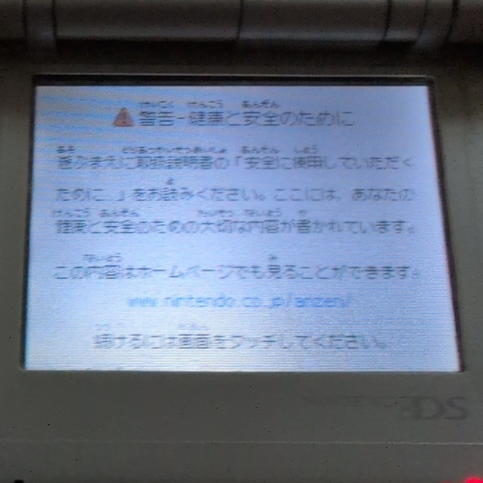 Nintendo DS NTR-001 Silver Handheld Console Tested Region Free NO STYLUS/CHARGER