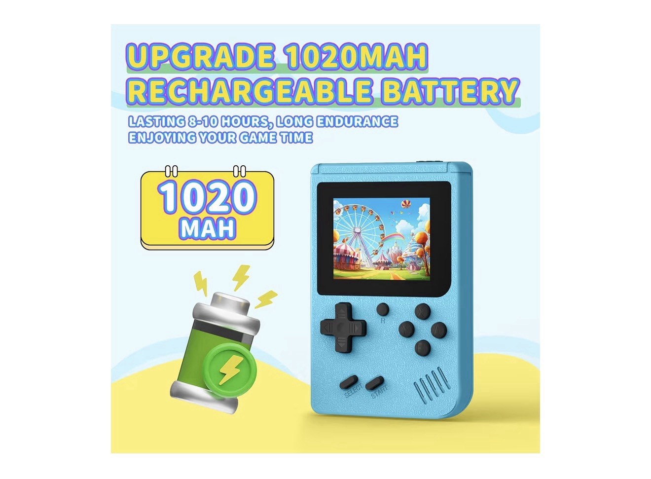 Retro Gaming Console Portable Console with 3.0 in IPS Screen 400 Classic Games