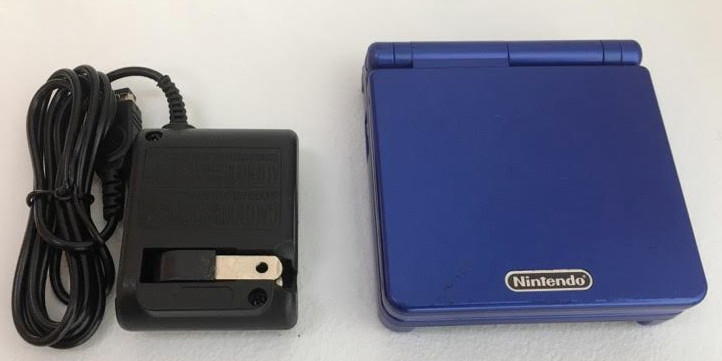 Nintendo Game Boy Advance SP Cobalt Blue AGS 001 Tested Working + Charger OEM