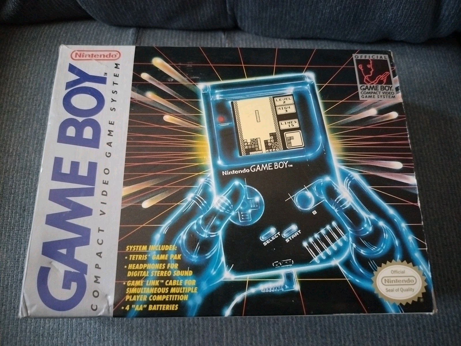 Nintendo Game Boy Launch Edition Handheld System- Gray (IN BOX) READ DESCRIPTION