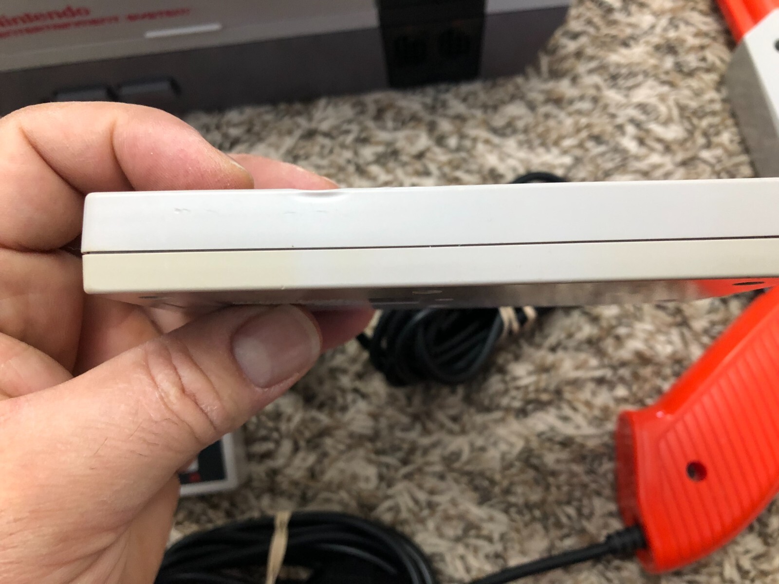 Nintendo NES Console Complete W/ 2 OEM Controllers +Zap Gun Thoroughly Cleaned