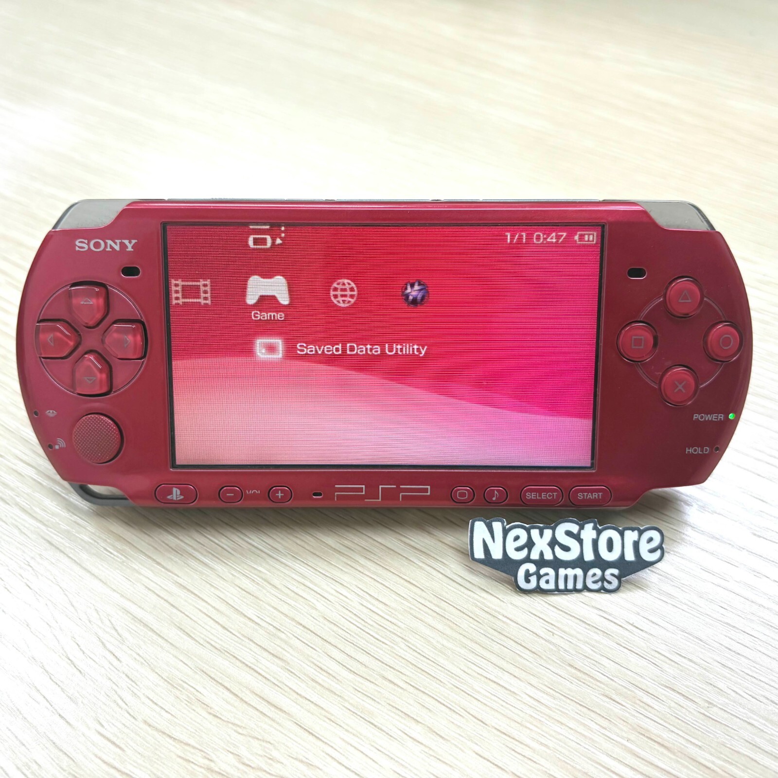 Sony PSP-3000 Console Select Color w/Charger + new battery + random 3 games + 4G