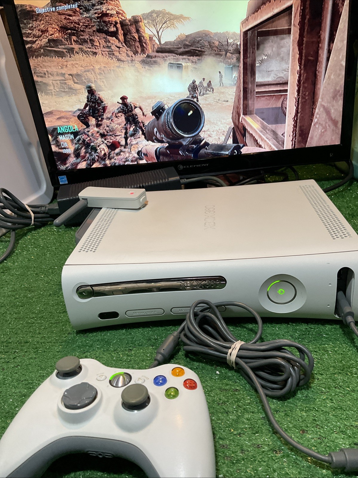 Microsoft Xbox 360 Console 60GB W/ COD Black Ops II PC Brick HDMI + Accessories