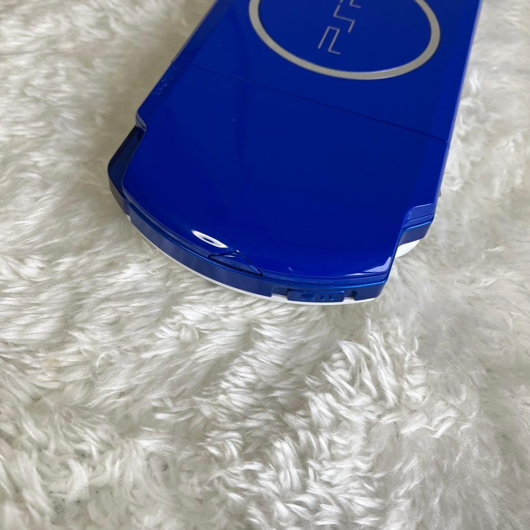 PSP With Box Psp3000 White Blue Rare Color Japan
