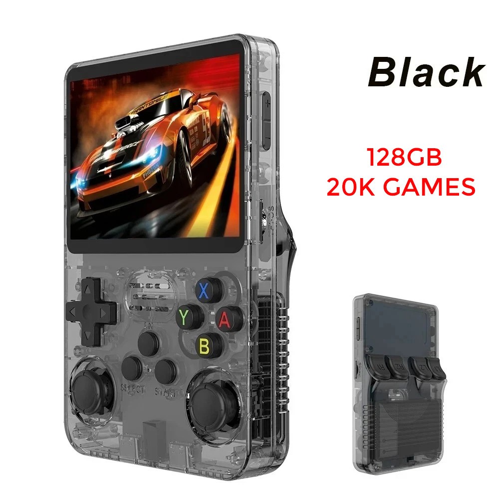 R36S R40S PRO Handheld Video Game Console 30000 Games 3.5 Inch Screen