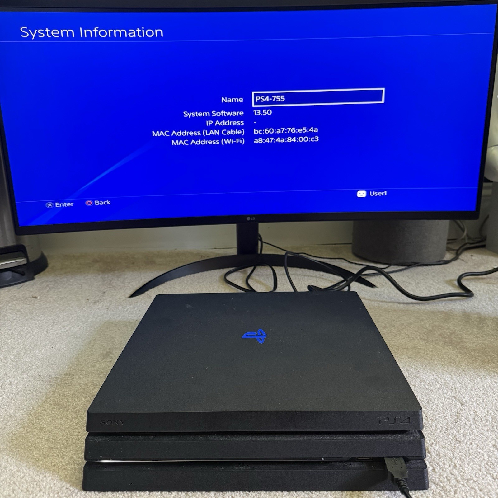 Sony PlayStation 4 Pro PS4 1TB Black Console Gaming System CUH-7215B