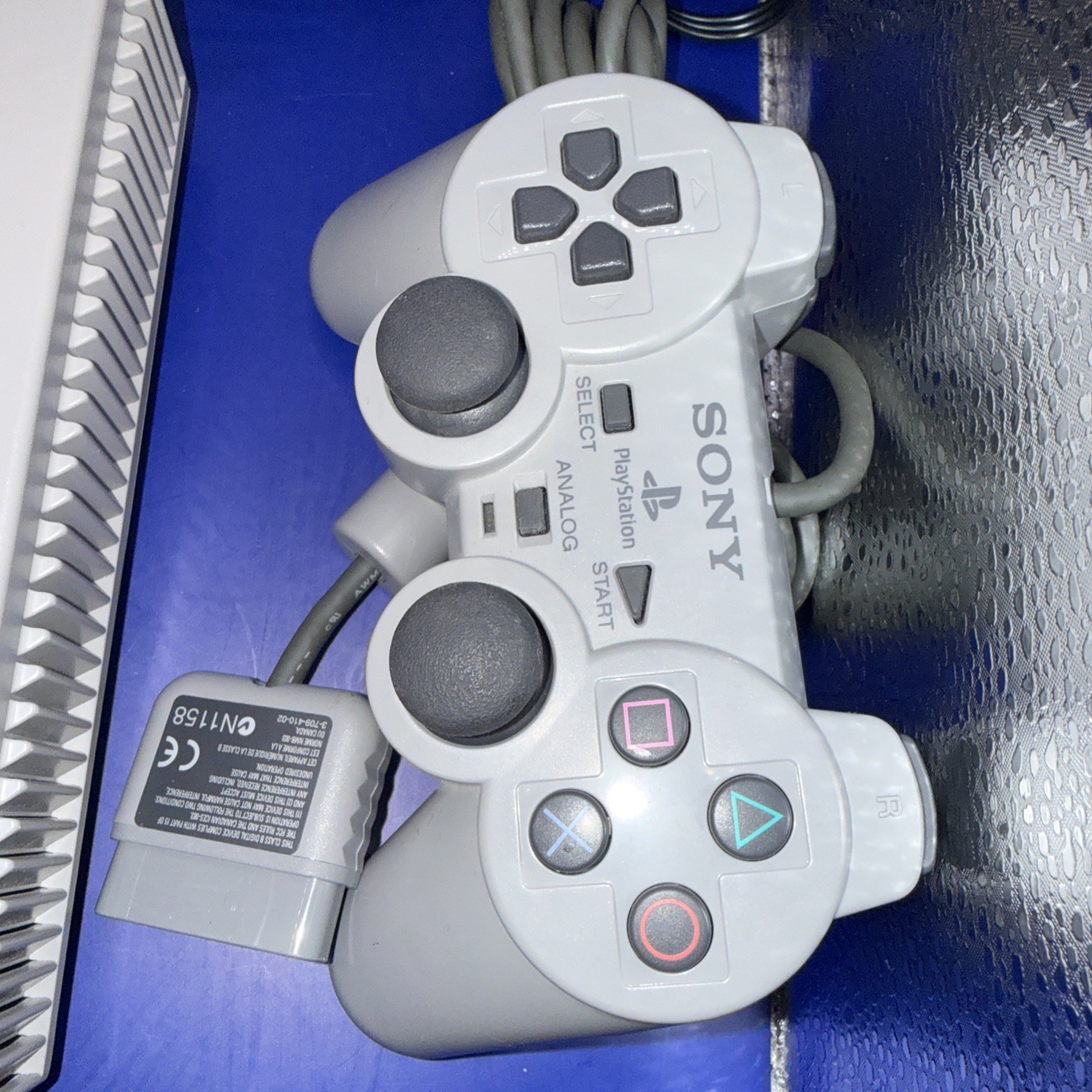 PS1 Console Bundle 1 Controllers + Cables + 2 Games Tested Working BUNDLE