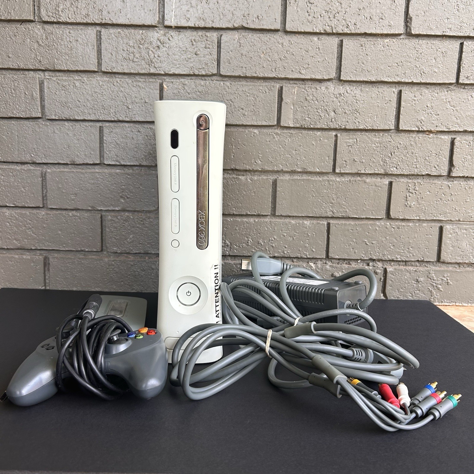 Microsoft Xbox 360 Console 20GB White Fat Jasper System & More Tested Read