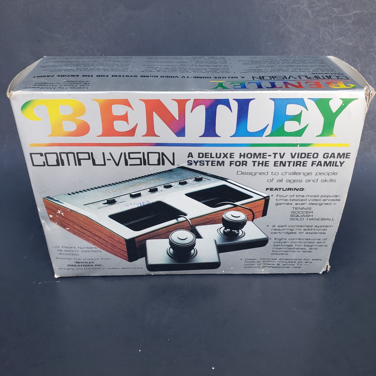 Vintage Bently Compu-Vision Deluxe Home TV Family Video Game System Untested