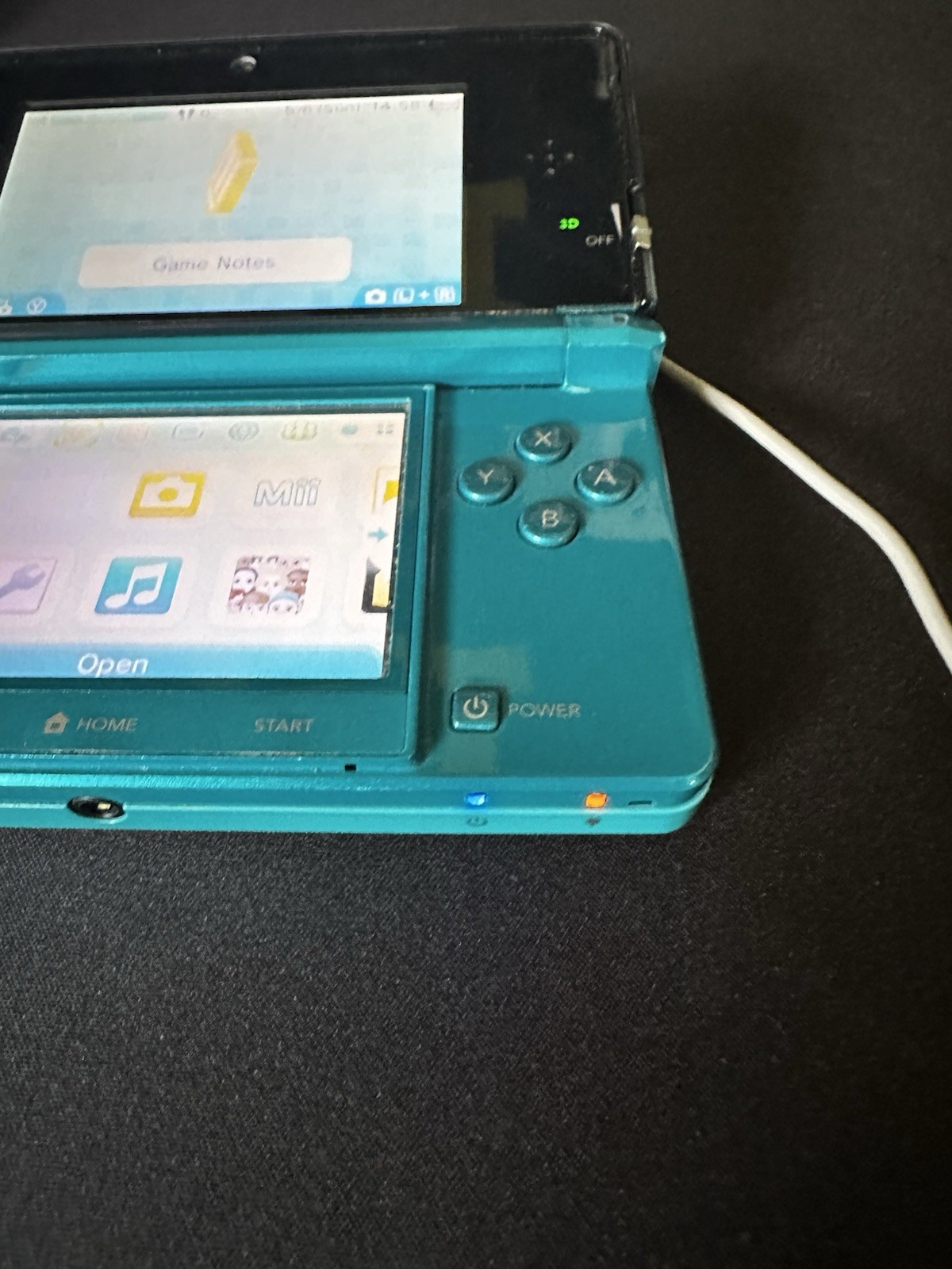 Nintendo 3DS Aqua Blue Handheld System CTR-001 w/ Case – READ Description